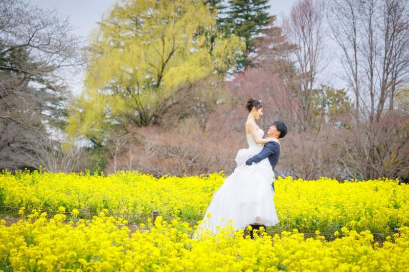 【昭和記念公園】ロケーション洋装1点プラン★洋装1着・ヘアメイク・データ130カット付♡&yen;88,000