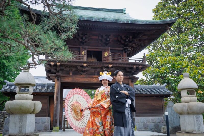 『ロケスタ和洋』93,000円✨和洋弐点：洋装→スタジオ・和装→お寺　衣裳2着／100カット