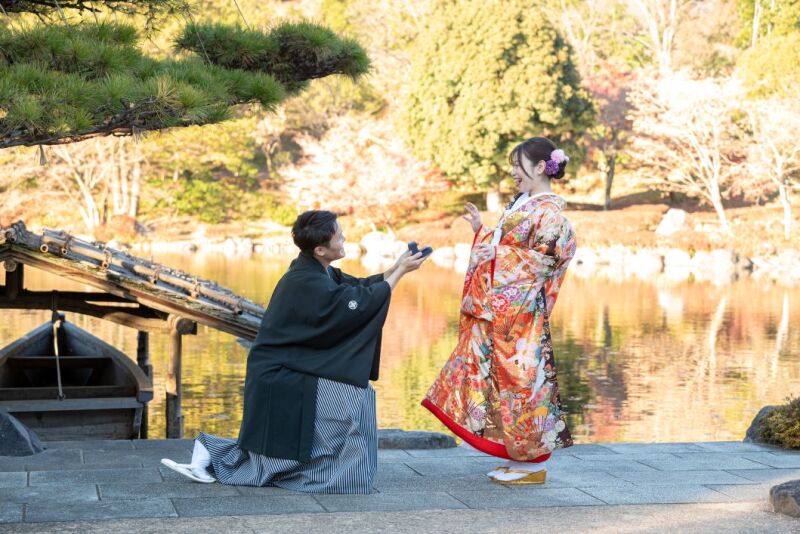 『ロケスタ和洋』93,000円✨和洋弐点プラン：昭和記念公園+スタジオ　衣裳2着／データ100カット