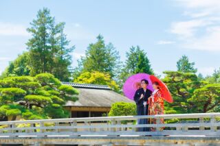【10/31迄の撮影✨】110,000円‼️『和洋弐点プラン』日本庭園＋ スタジオ（洋装）200カット★アルバムなどの特典付き