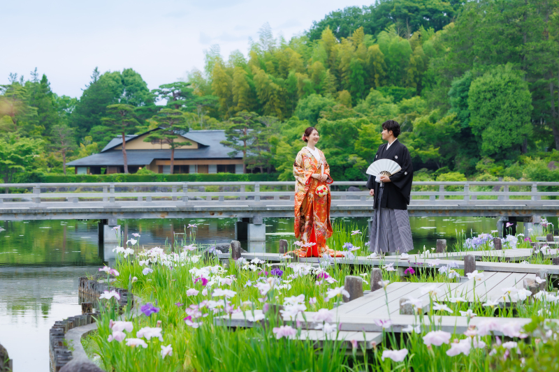【5月13日～6月30日】和装弐点 ≪スタジオ＆昭和記念公園≫◇121,000円◇新緑や紫陽花／衣裳はどれを選んでも追加料金なし