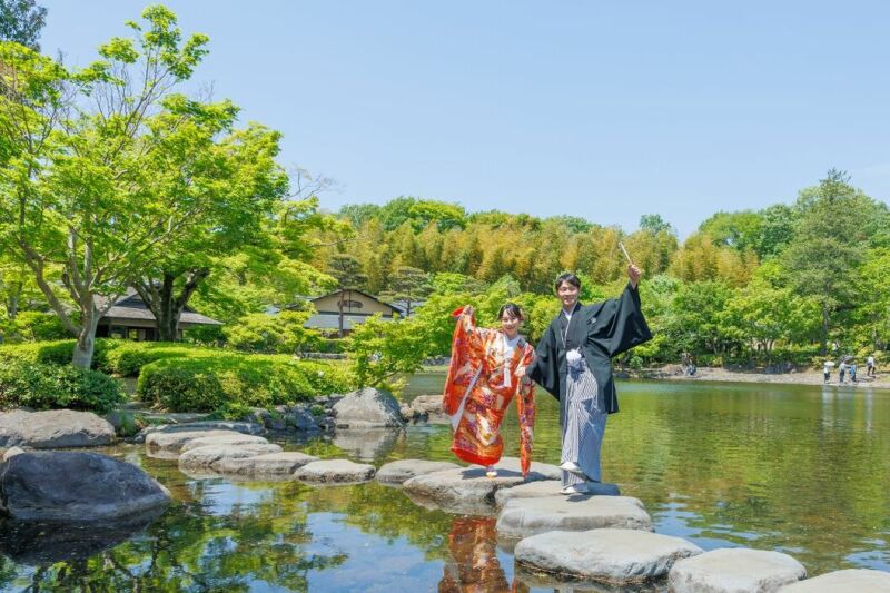 和装＆ドレス≪日本庭園（昭和記念公園）＋スタジオ≫◇93,000円データ100枚付き！衣装追加料金なし・移動費込！