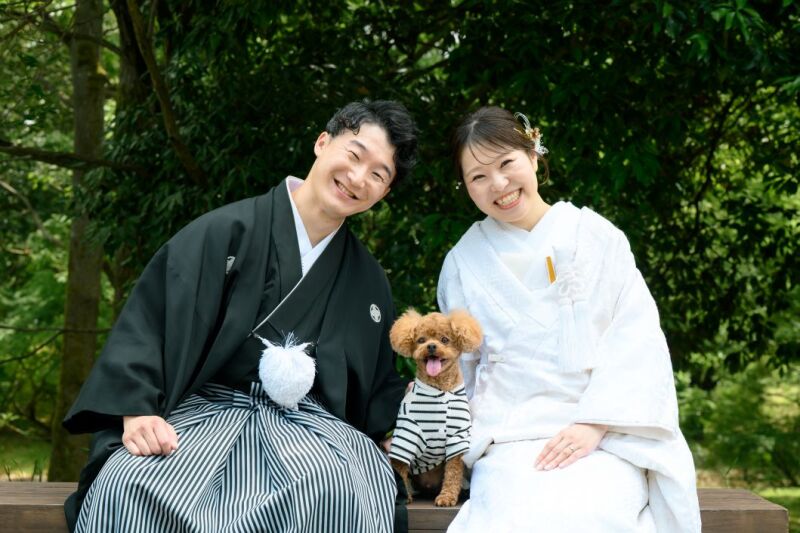 ペットと撮影♡【和装２着】ロケーション撮影+スタジオ　昭和記念公園or高幡不動尊　230枚納品