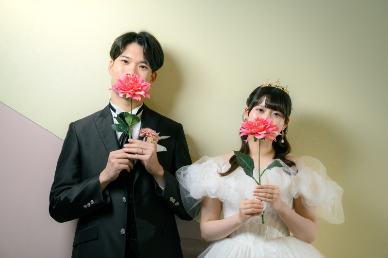 【7月・8月の対象日：通常95,000円&rArr;85,000円】スタジオ和装＆洋装1万円OFF✨衣裳差額無し／データ120カット付！