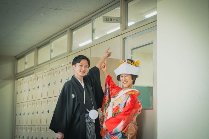 【出張フォトウエディング♡11/25迄の撮影】ロケーション壱点 和装1着 130カット お2人の思い出の場所で撮影が可能!