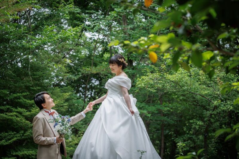 『ロケスタ和洋』93,000円✨洋装→昭和記念公園・和装→スタジオ　衣裳2着／100カット