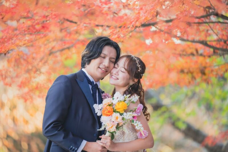 11/1~11/24撮影【紅葉✨和装&洋装2点プラン】昭和記念公園+スタジオ 200枚納品/143,000円
