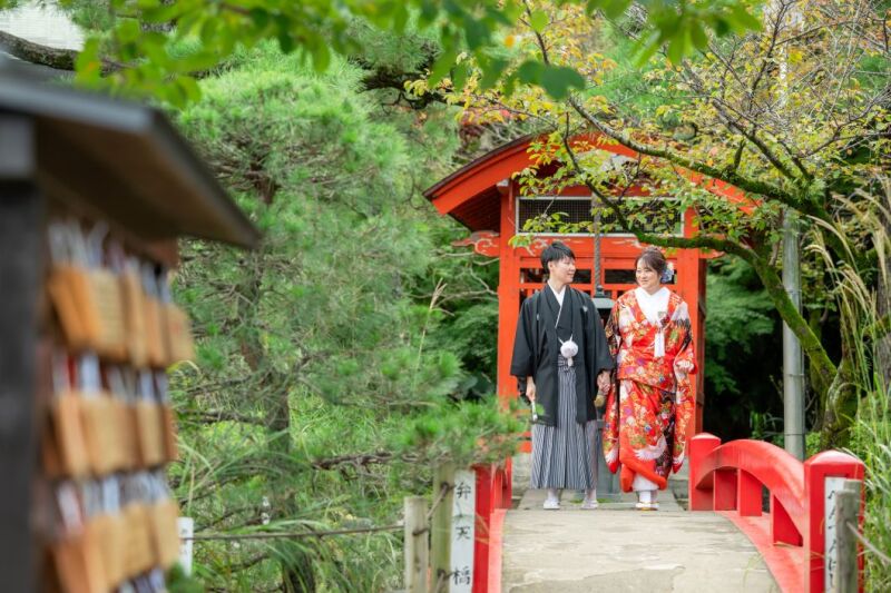 ◇5大特典付き◇7/1～8/31サマーキャンペーン✨和装弐点プラン　平日撮影『高幡不動尊』+スタジオ　230枚納品／新婦衣裳２着