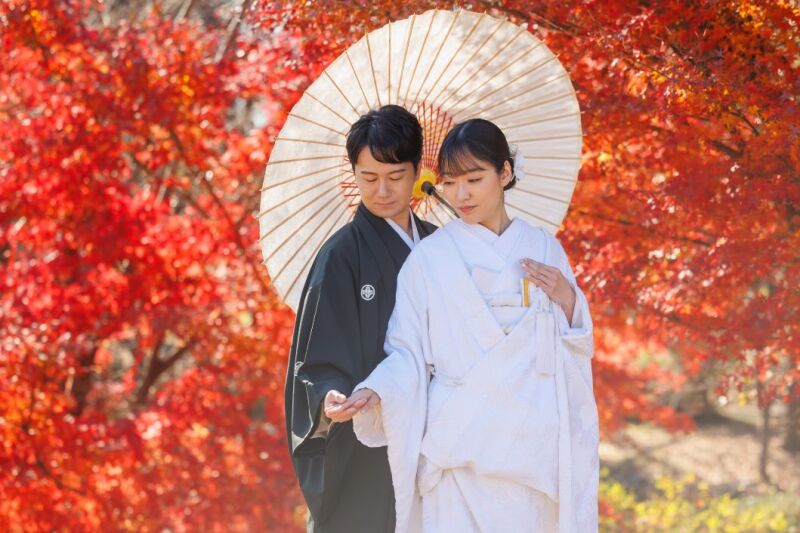 11/25~12/7 紅葉撮影◇昭和記念公園・和洋2点プラン◇昭和記念公園+スタジオ 200枚納品/165,000円