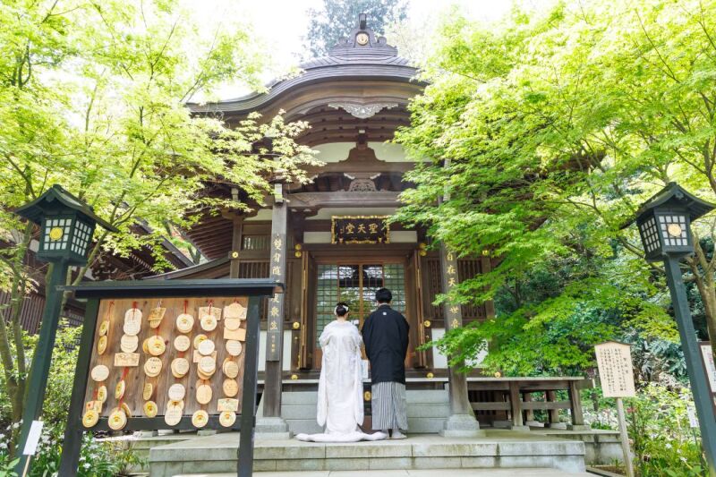 【5/15迄の撮影】高幡不動尊+スタジオ◇新緑キャンペーン20,000円OFF◇平日限定99,000円ウェルカムボード付き♪