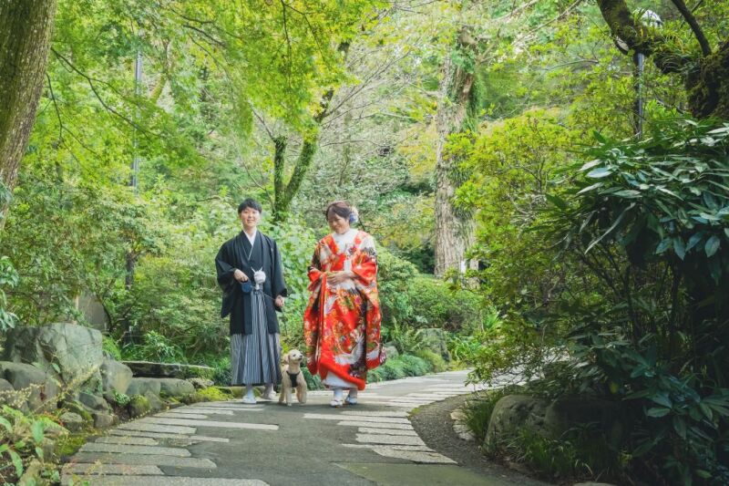 ペットと撮影♡【和装２着】ロケーション撮影+スタジオ　昭和記念公園or高幡不動尊　230枚納品