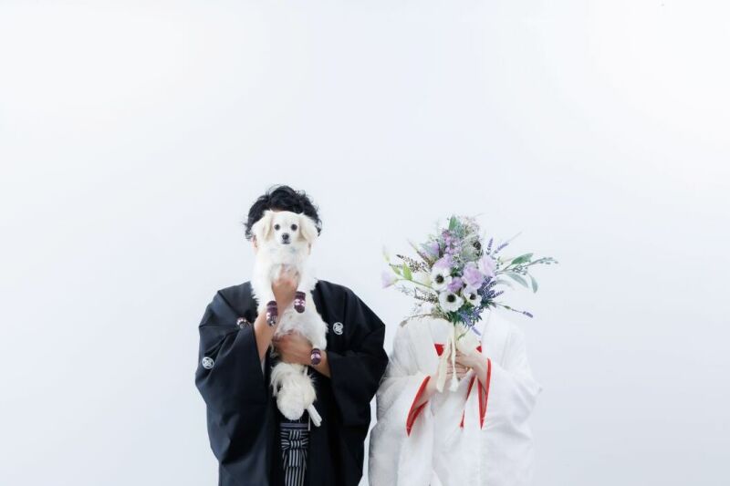 【ペットと一緒に撮影♡】 ALL込みで45000円♡4月限定の特別価格！お好きな和装1着／衣裳・美容・撮影データ込