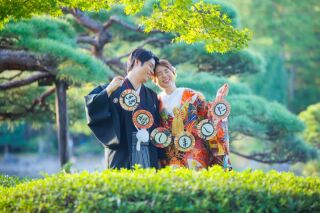 【10/1～10/15撮影ロケ×ロケ 】日本庭園＋センセーション（コスモス）『和装弐点プラン』　衣装２着掛け替え♡230カット