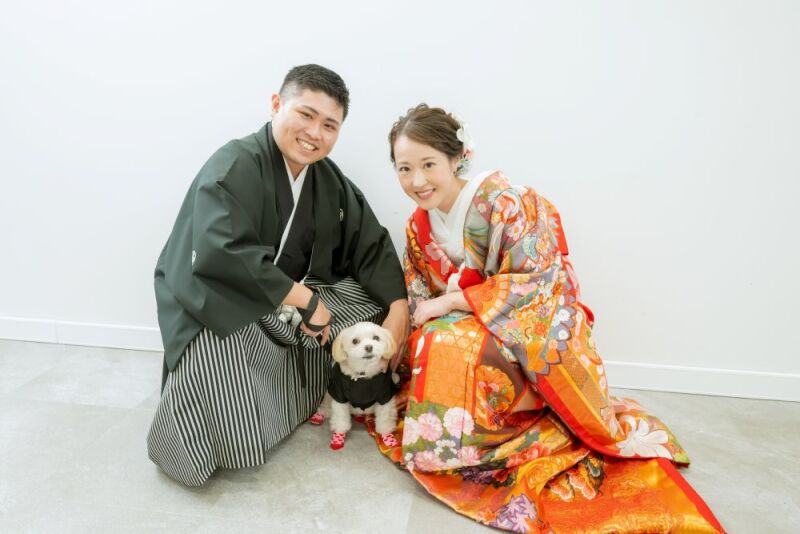 【ペットと一緒に撮影♡】 ALL込みで45000円♡4月限定の特別価格！お好きな和装1着／衣裳・美容・撮影データ込