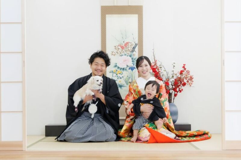 【ペットと一緒に撮影♡】 ALL込みで45000円♡4月限定の特別価格！お好きな和装1着／衣裳・美容・撮影データ込