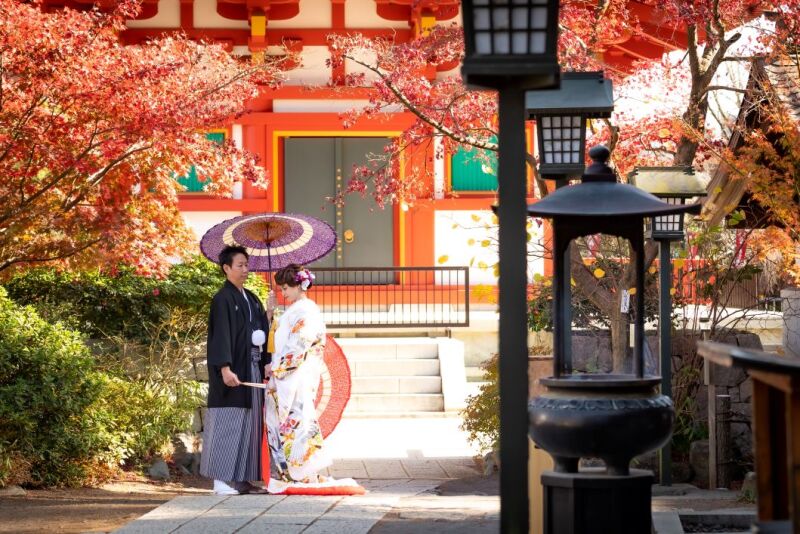 【11/1~12/12平日限定】22,000円OFF&フォトアイテム付き✨『和装弐点』高幡不動尊+スタジオ 衣装2着/230枚