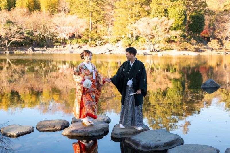 早割【1/4～2/28撮影】和洋弐点プラン✨日本庭園+スタジオ　123,000円(通常143,000円)　210枚／選べる特典付