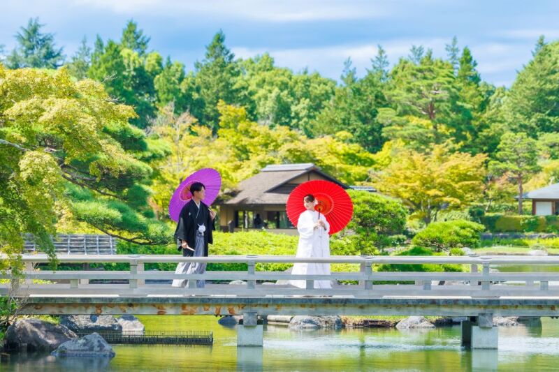 10/1~10/31撮影≪早割22,000円OFF‼️≫和装壱点プラン◇日本庭園やコスモス『昭和記念公園』和装1着130枚