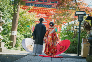 【10/1～11/25平日限定】割引＆特典付き‼️『和洋ロケロケプラン』和装→高幡不動尊＋洋装→昭和記念公園　210枚