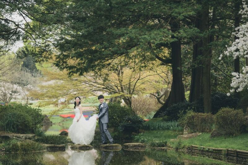 桜フォト♡3/26~4/10 和洋弐点プラン≪洋:桜・菜の花≫≪和×スタジオ≫ 210枚/新婦美容込/衣裳差額無し/移動費込み