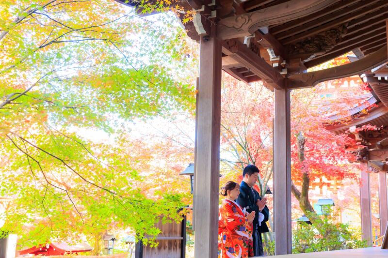 ★特典つき★平日・対象期間限定プラン 高幡不動尊(和)×スタジオ(洋)『ロケスタ和洋プラン』108,000円/和&洋各1着