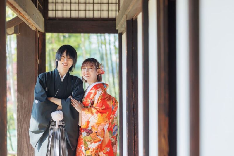 【12/1~1/31】割引&選べる特典付き‼️和洋プラン 和装→古民家+洋装→スタジオ 210枚