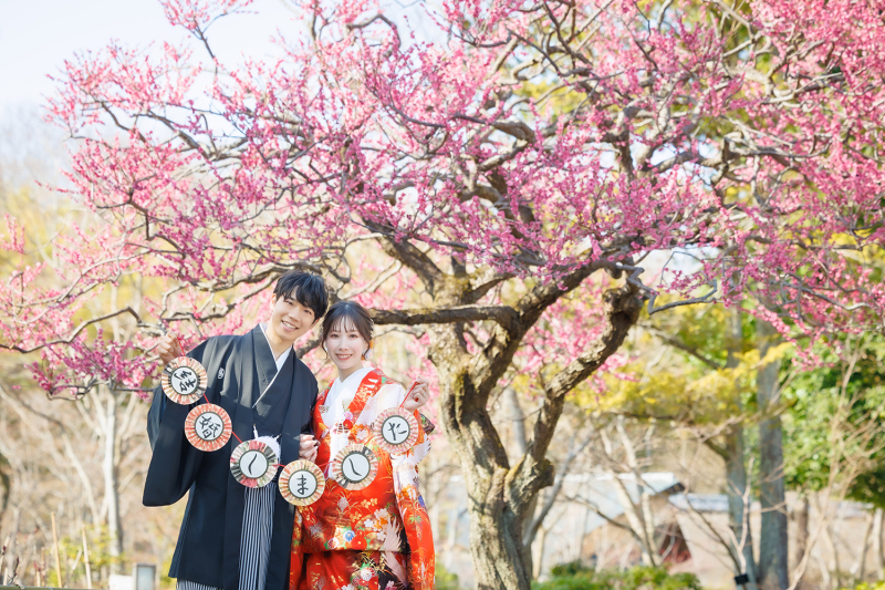 【2/1～3/15撮影限定】河津桜や梅のお花と撮影♡プランから値上がり無し！和装１着／130カット納品／美容込／移動費込