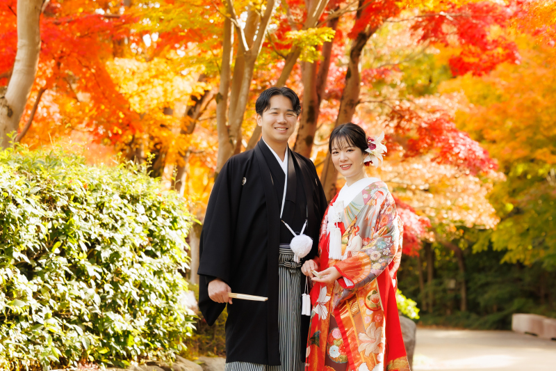11/25~12/7 紅葉撮影◇昭和記念公園・和洋2点プラン◇昭和記念公園+スタジオ 200枚納品/165,000円