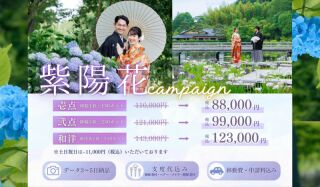 【2万円以上OFF！＆土日祝日料金が無料✨】紫陽花キャンペーン♪ 6月撮影の方限定！