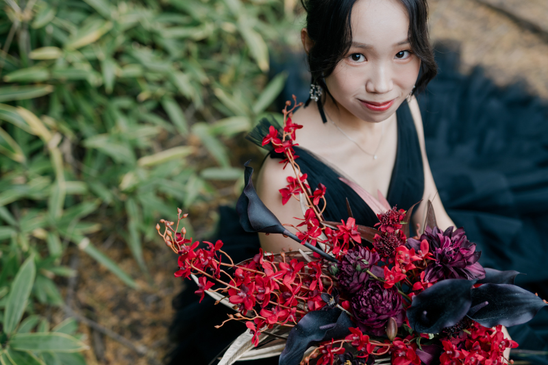 赤をポイントに◎