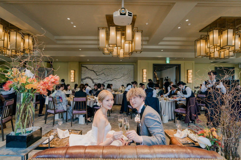 披露宴が始まり乾杯