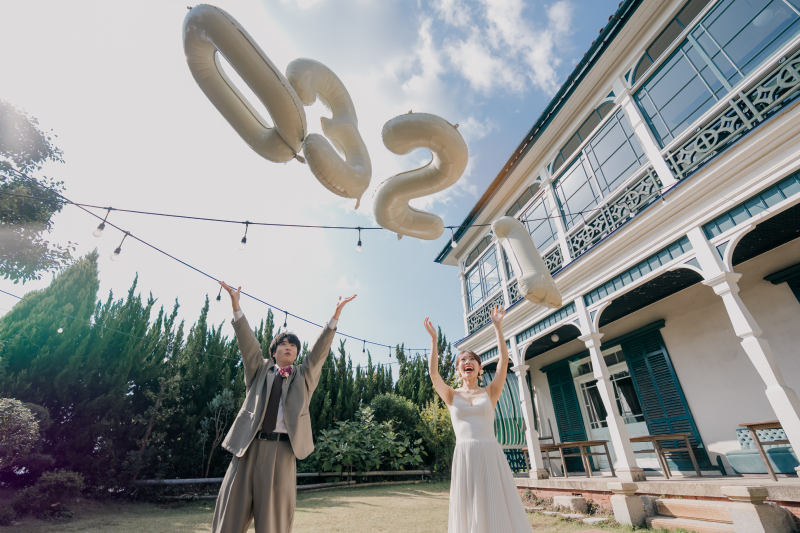 風船を使って！