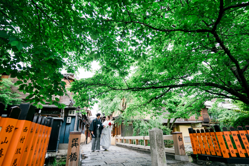 新緑の京都で!和装2箇所