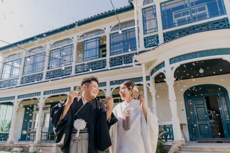 シャボン玉が幻想的