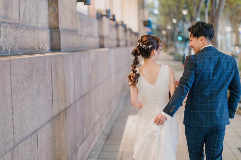 「旧居留地」にてお子様とのナイトロケ前撮り