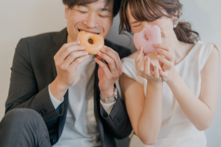 「旧藤田邸」と「スタジオ」でフードアイテム持ち込み前撮り＊