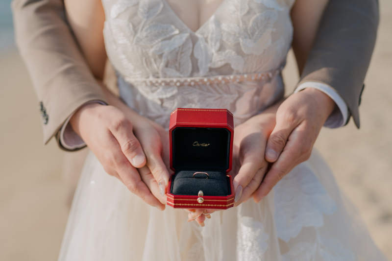 指輪ケースと一緒に