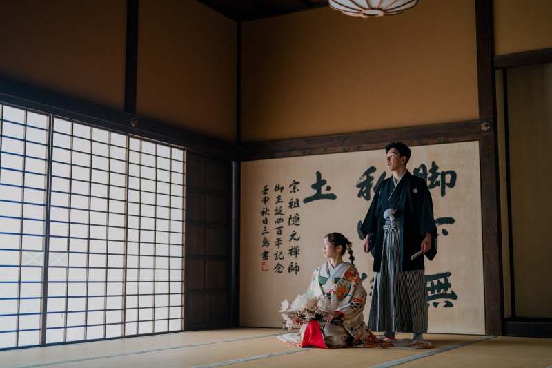 大きな和室での撮影