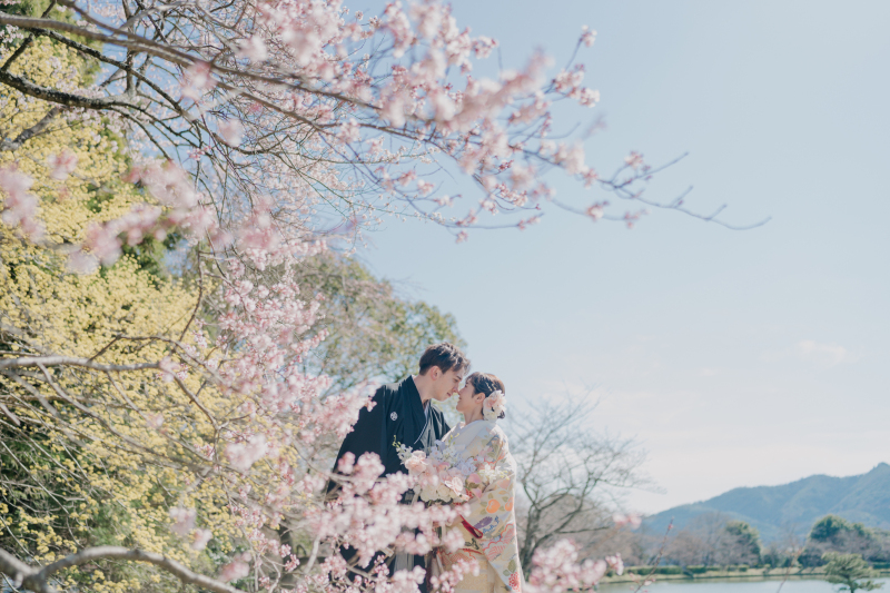 ピンク×黄色の花が可愛い