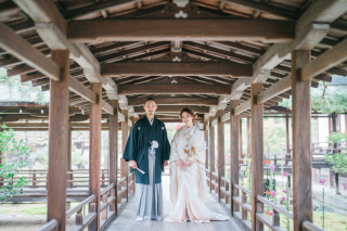 大覚寺でのウェディングフォト！