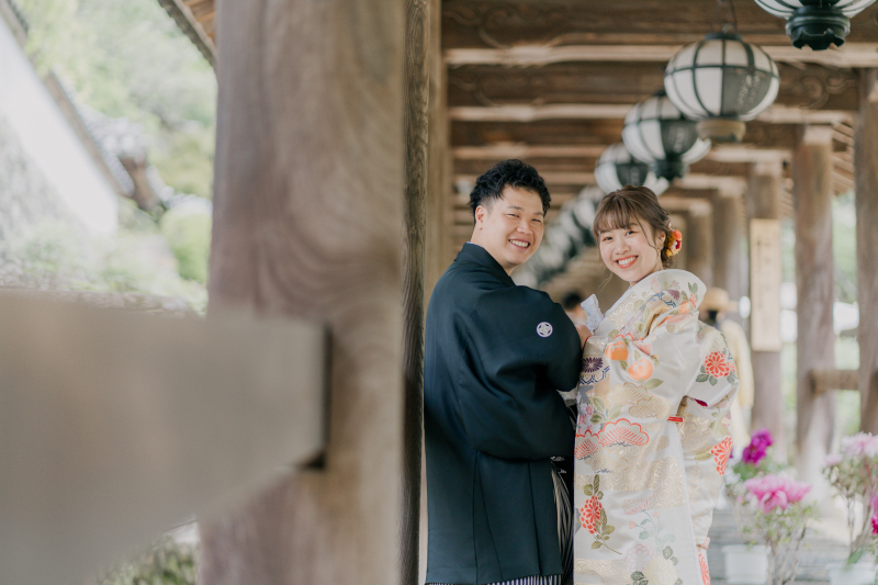 長谷寺の回廊でパシャリ！