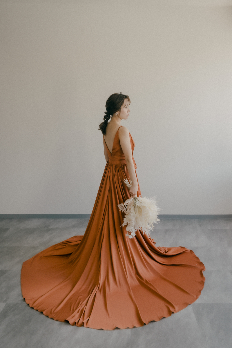 お気に入りのドレスを着て