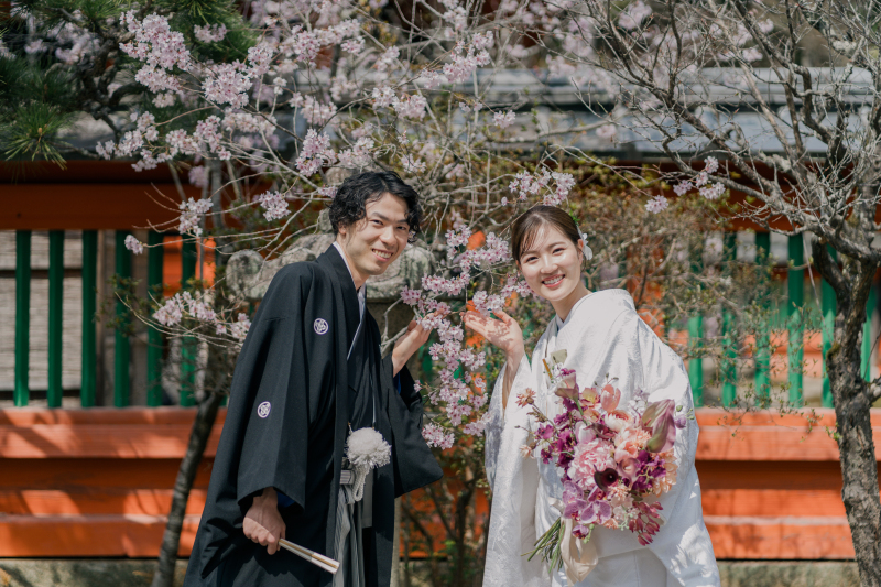 桜と一緒にパシャリ