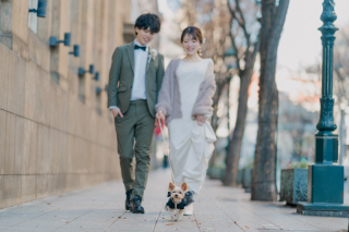 【和洋プラン】ワンちゃんもおめかしして前撮り参加