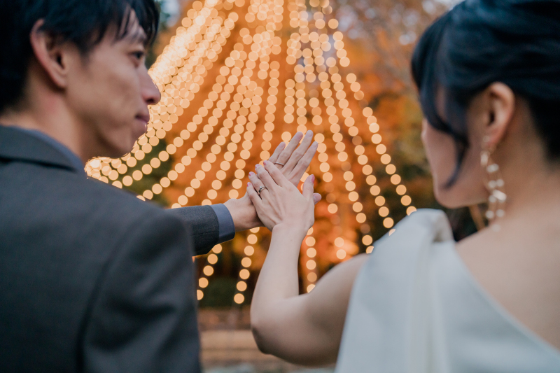 電飾がライトアップし出しました