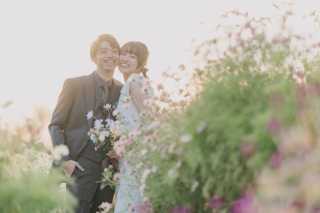 【洋装1着】夕暮れ時間にときめくハーブ園前撮り