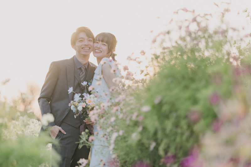 【洋装1着】夕暮れ時間にときめくハーブ園前撮り