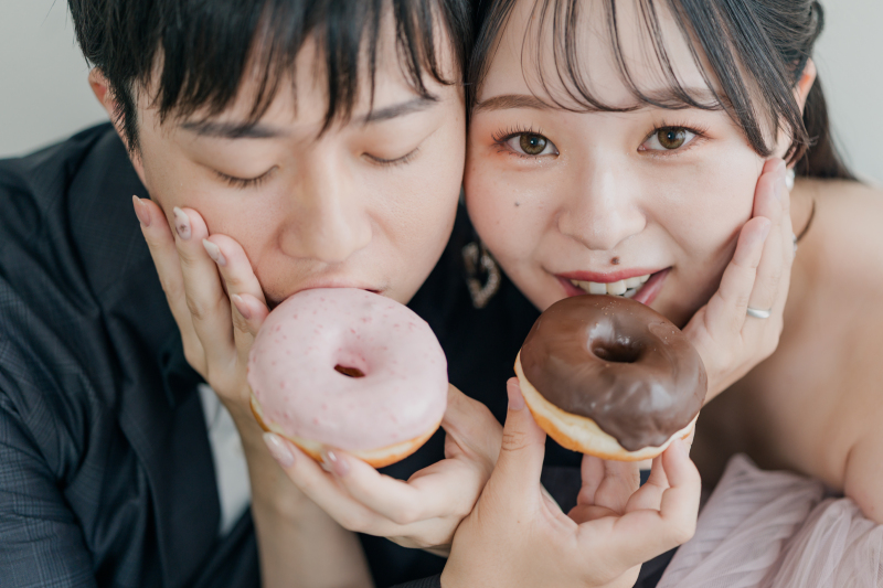 今にも食べちゃいそうなドーナツ!