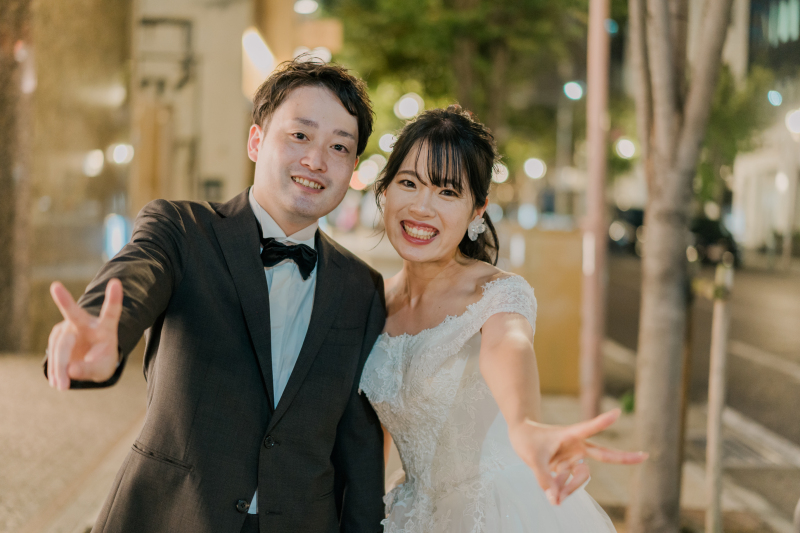 最後はピースで!