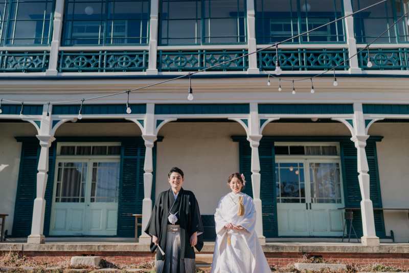 12月の寒い中お天気に恵まれ撮影スタート